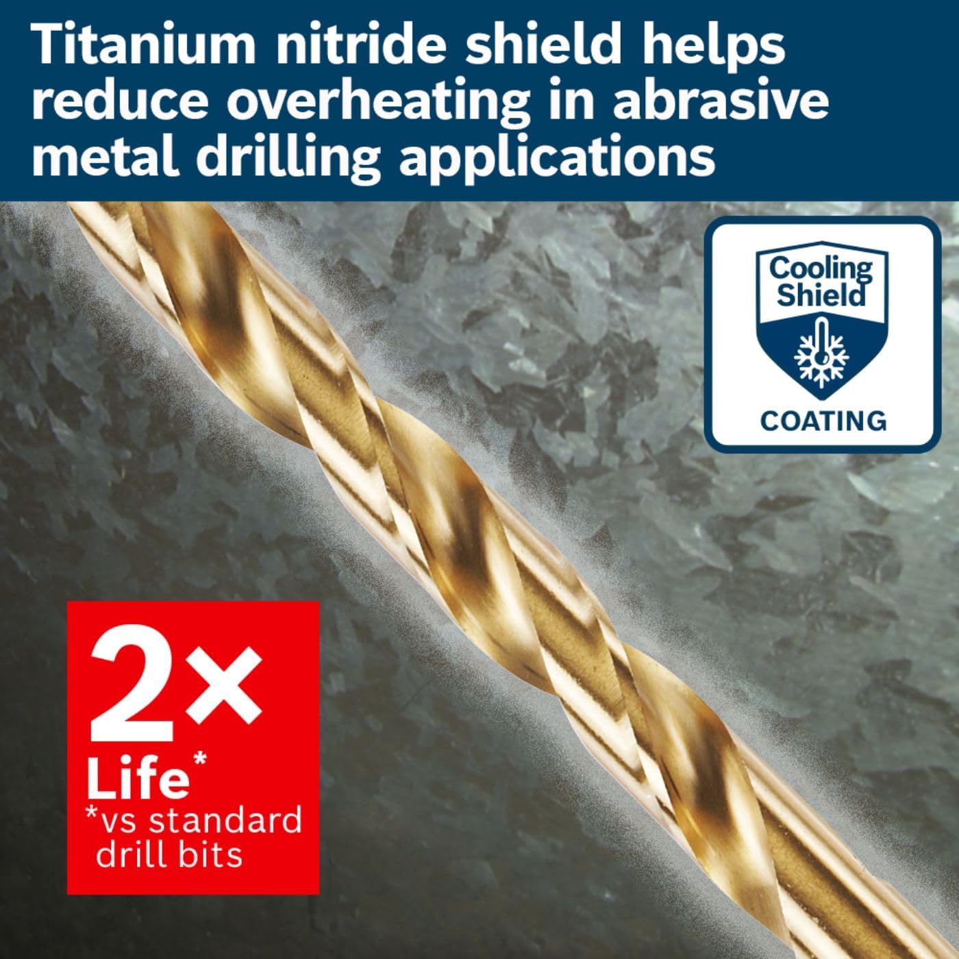 BOSCH Avellanador recubierto de titanio CST1 12 pulg