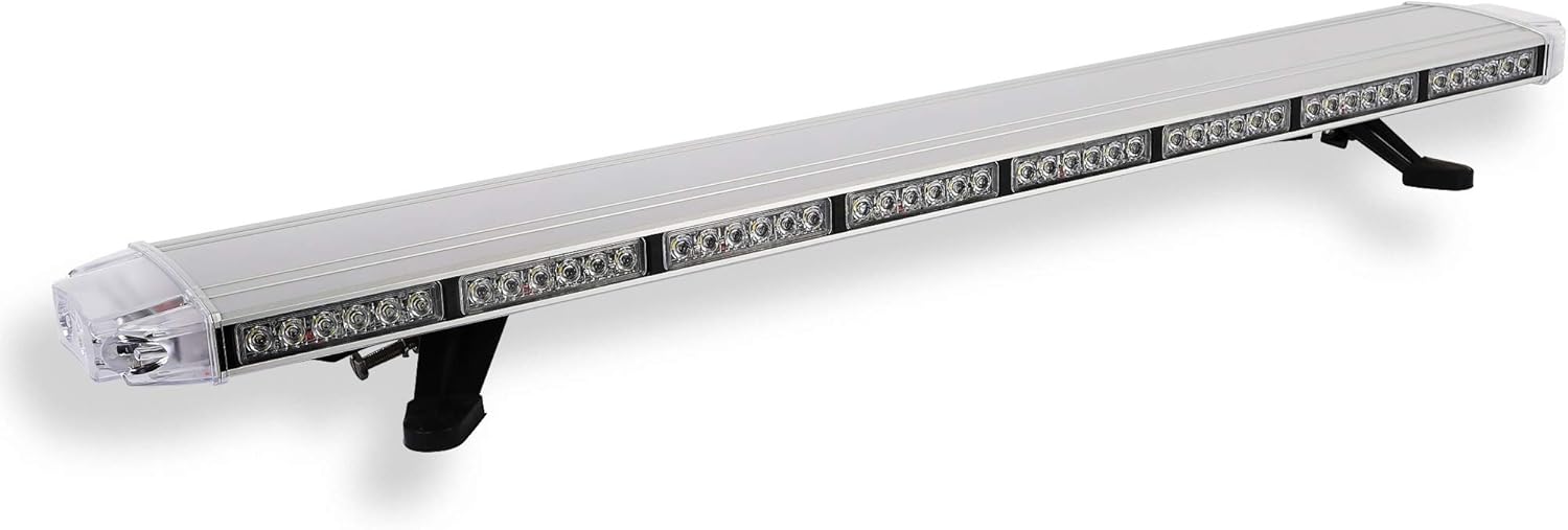 Condor TIR – Barra de luz LED de emergencia para vehículo de emergencia, 3 W, perfil bajo, 40 pulgadas (ámbarblanco)