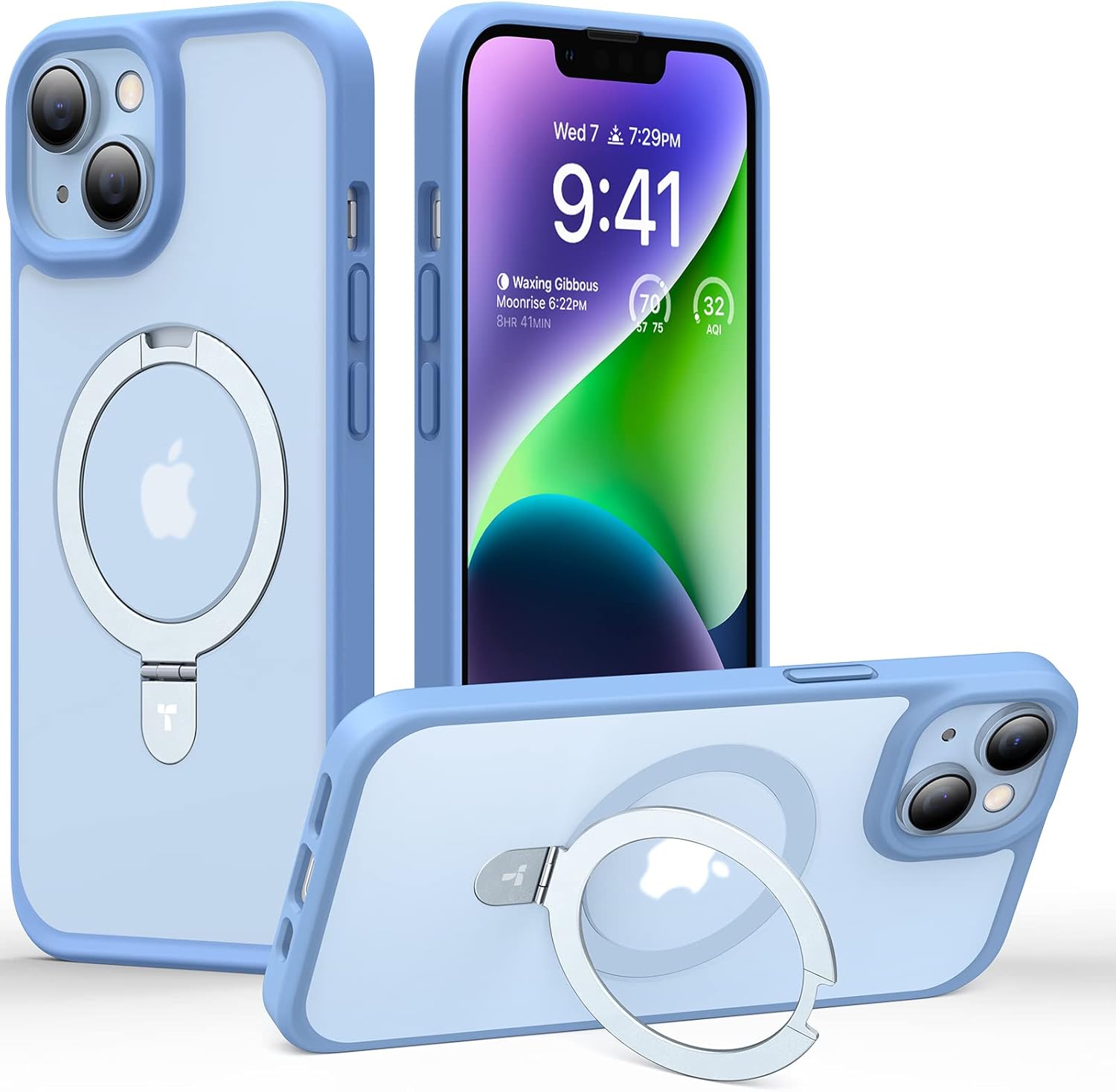 TORRAS Funda magnética a prueba de golpes para iPhone 13iPhone 14, más de 3 veces protección contra caídas de grado mil compatible con MagSafe