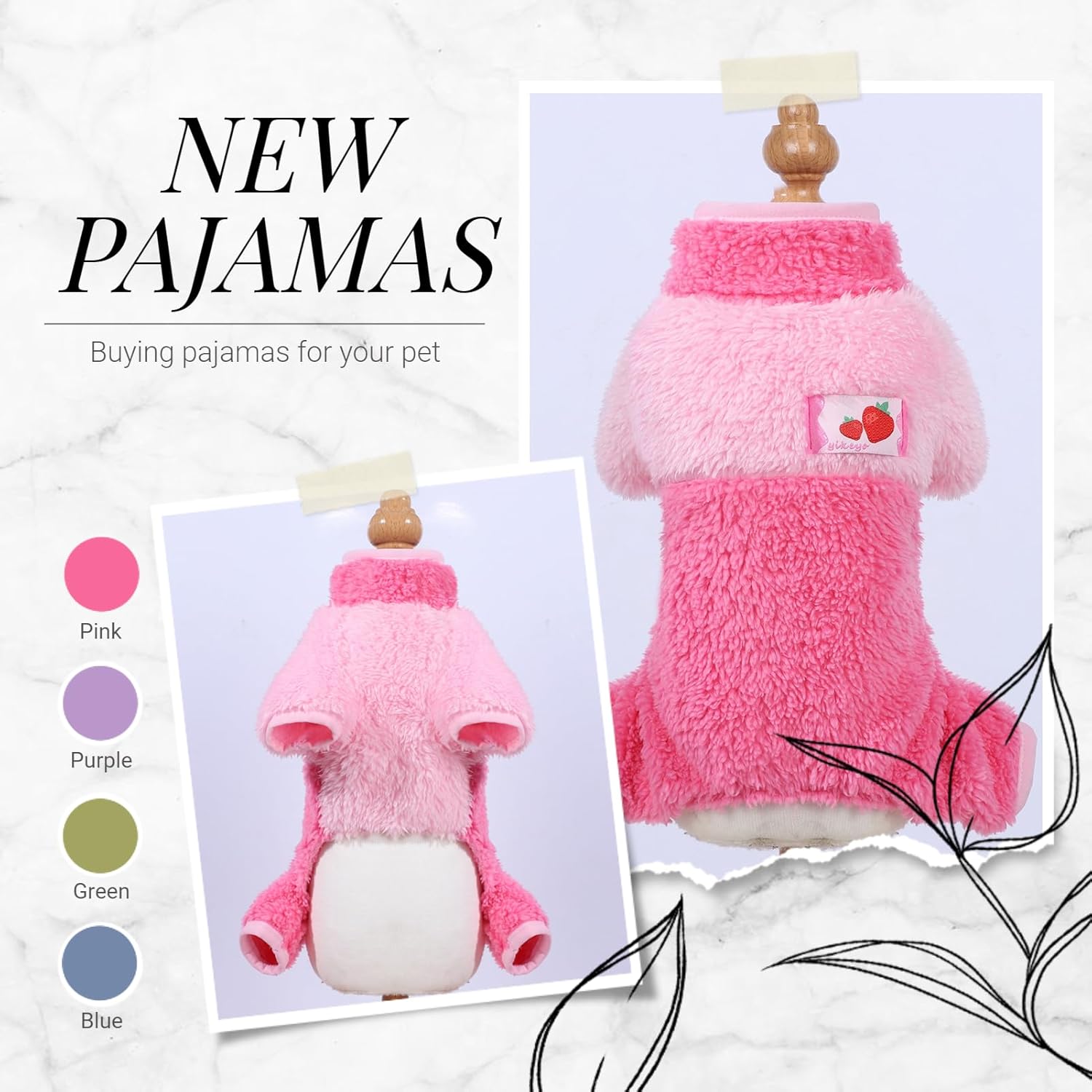 Suéteres para perros, pijamas para cachorros, suéteres para perros pequeños, hembra, ropa de invierno para mascotas, para Chihuahua, Yorkie, clima