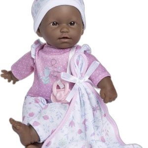 JC Toys La Baby African American 11-inch Small Soft Body Baby Doll La Baby Washable Removable Pink Floral Outfit wHat, Pacifier & Blanket for JC Toys La Baby African American 11-inch Small Soft Body Baby Doll La Baby Washable Removable Pink Floral Outfit wHat, Pacifier & Blanket for
