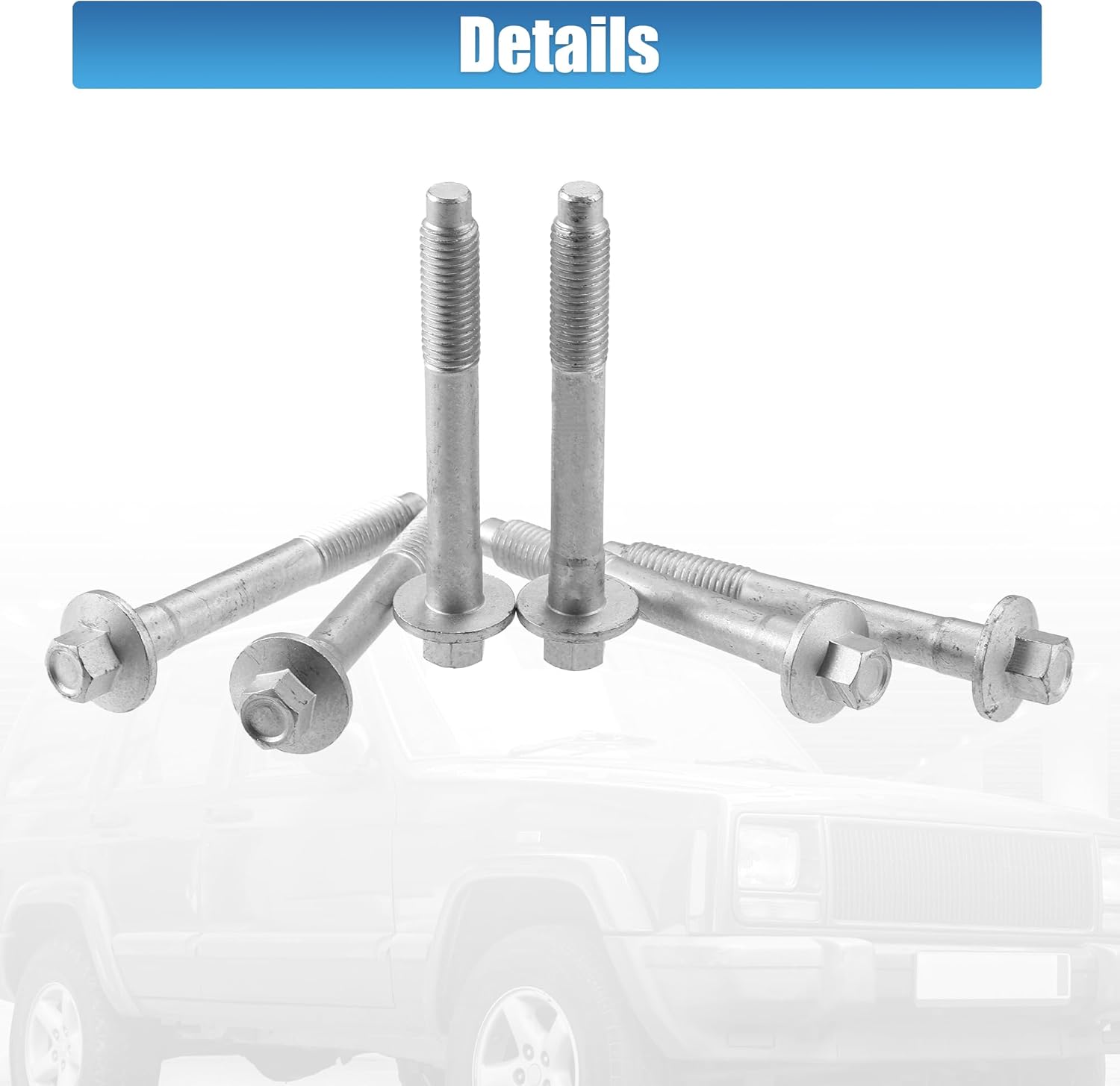 X AUTOHAUX Pernos de montaje de cojinete de cubo de rueda para Jeep Grand Cherokee 2000-2010 34201535 metal tono plateado