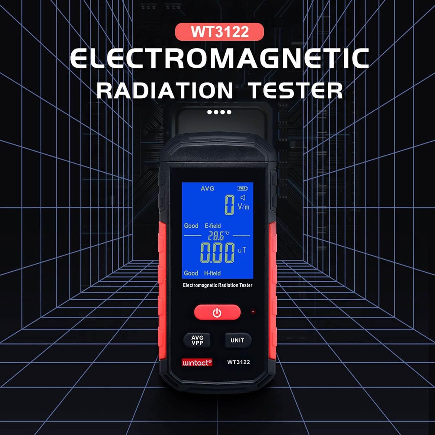 Detector de radiación nuclear múltiple Geiger Contador Detector de radiación Dosímetro de radiación con pantalla LCD Portátil Portátil Beta Gamma