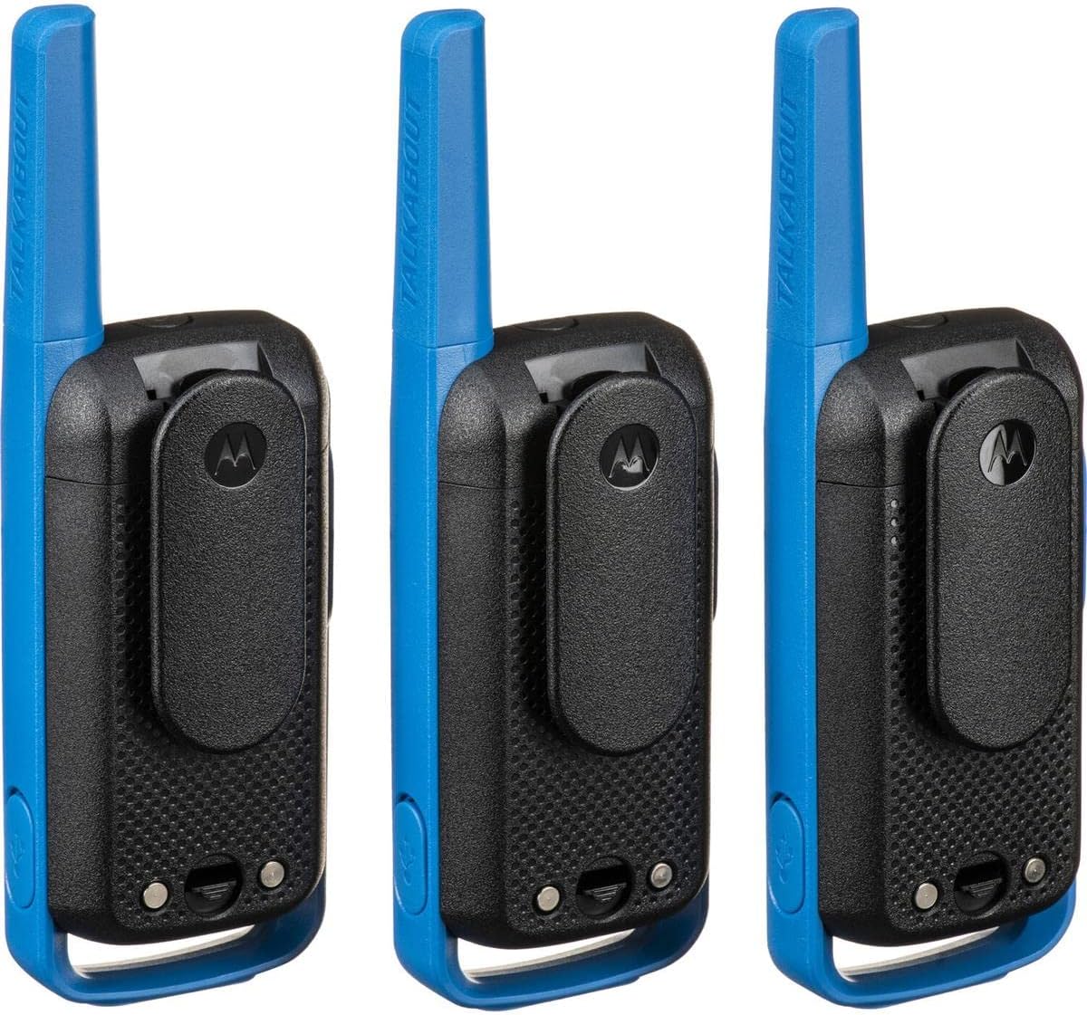 Motorola Talkabout T270TP FRS Radios (paquete de 3) Paquete con 1518 auriculares de vigilancia (paquete de 2)