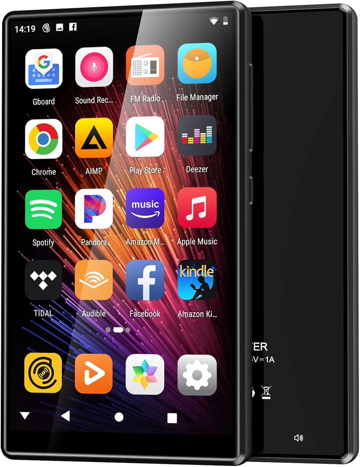 80GB MP3 Player with Bluetooth and WiFi, Android Streaming Music Player with Spotify, Tienda Music, Pandora, Audible, 4.7″ Mp4 Music Player and WiFi