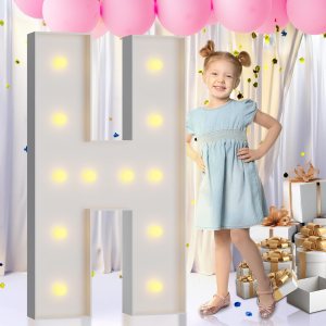 imprsv Letras de marquesina de 4 pies, letras moasaicas de marquesina iluminadas para decoración de cumpleaños, boda, compromiso, fiesta, kit de imprsv Letras de marquesina de 4 pies, letras moasaicas de marquesina iluminadas para decoración de cumpleaños, boda, compromiso, fiesta, kit de