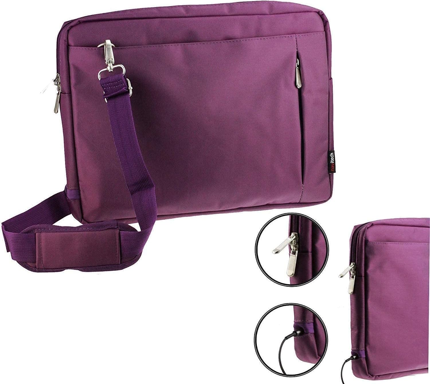 Purple Sleek – Bolsa para portátil resistente al agua, compatible con laptop CHUWI HeroBook Pro de 14.1 pulgadas