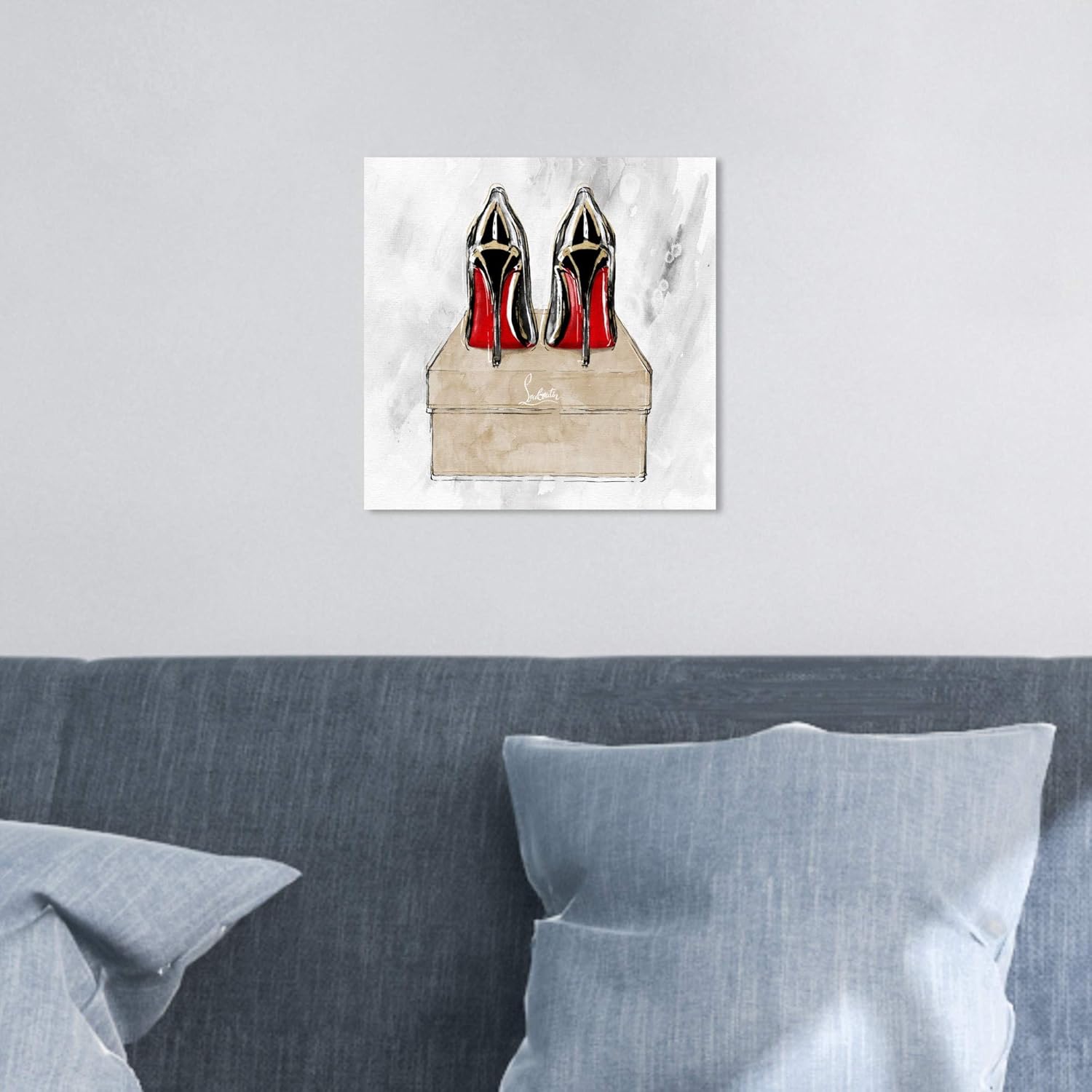 The Oliver Gal Artist Co. Lienzo decorativo para pared de moda y glamour con tacones rojos zapatos rojos