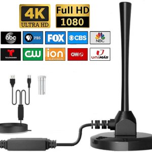 Antena de TV digital HD con base magnética, antena de TV interior para Smart TV, amplificador de rango de 300 millas, amplificador de señal, Antena de TV digital HD con base magnética, antena de TV interior para Smart TV, amplificador de rango de 300 millas, amplificador de señal,