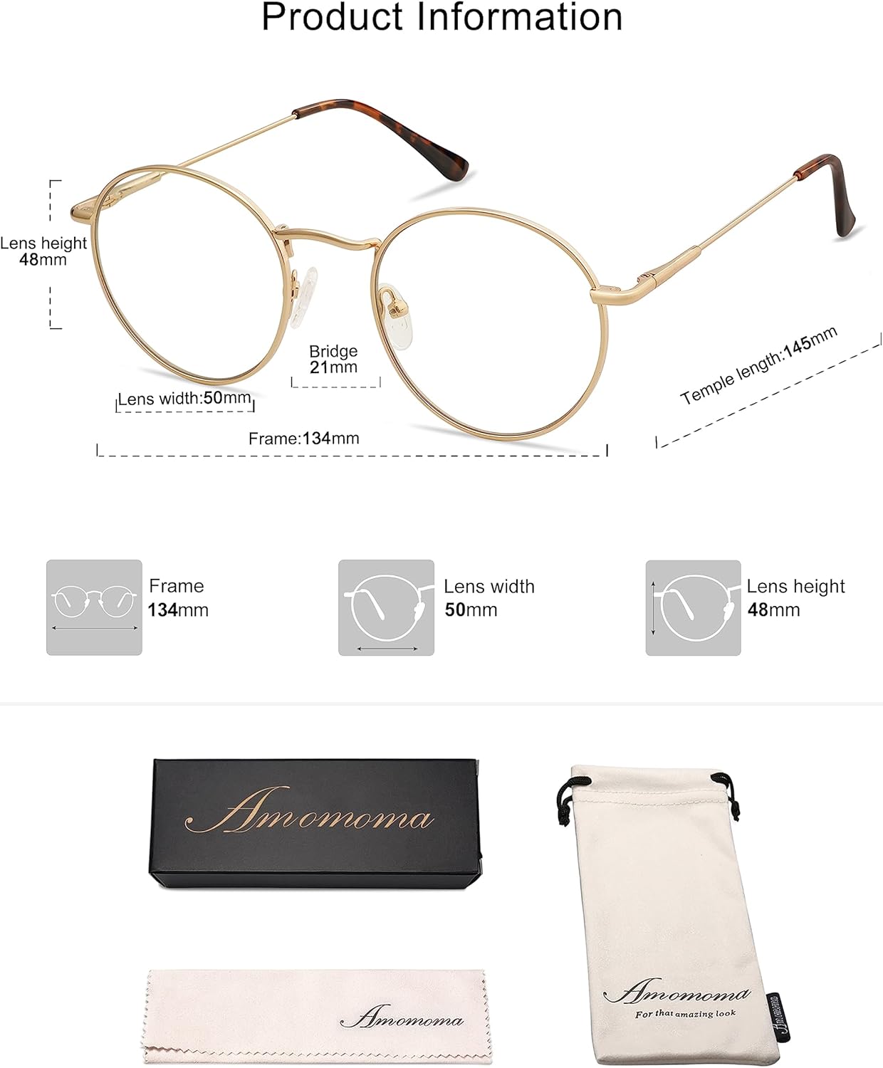 Paquete de 3 lentes de lectura redondos retro para hombres y mujeres, a la moda, bloqueo de luz azul, para lectura frente a la computadora, marco de