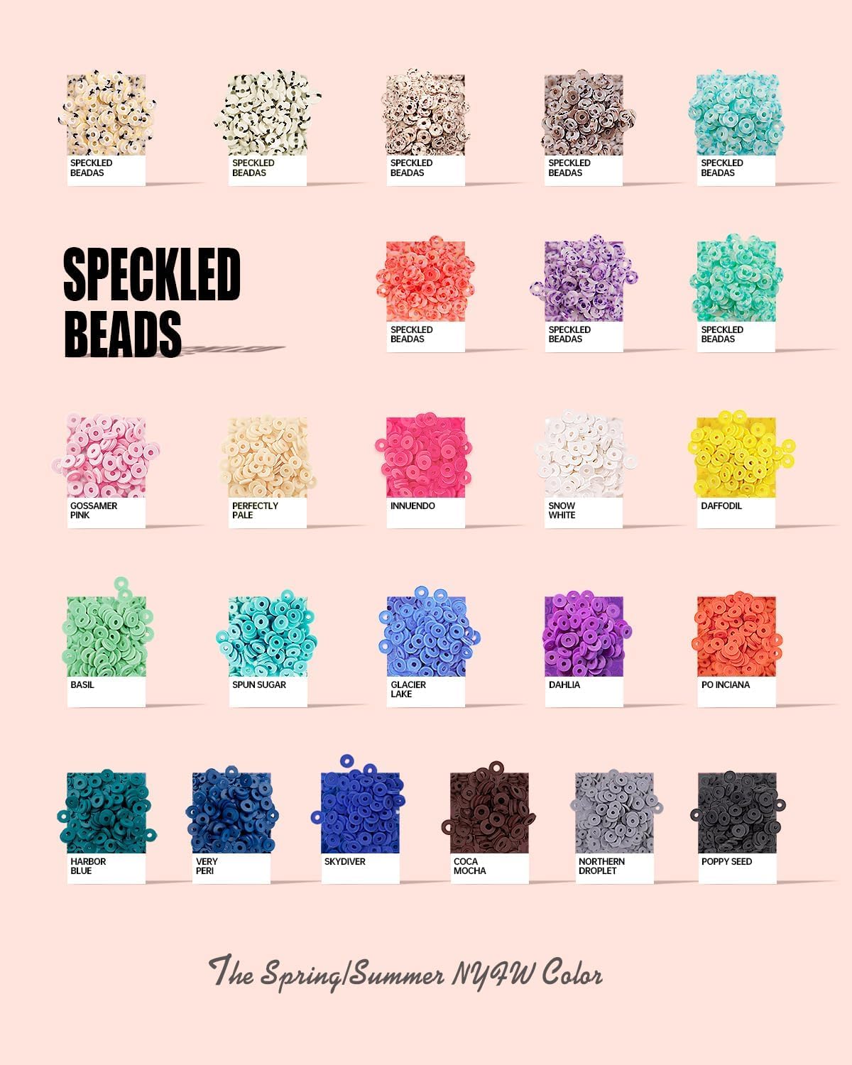 Deinduser Kit de fabricación de pulseras de cuentas de arcilla 6000, cuentas Heishi de polímero con dijes, regalos para artes y manualidades para