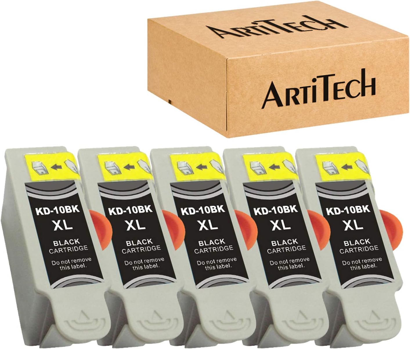 Repuesto para Kodak 10XL 10B 10 Cartucho de tinta negro compatible con 5 unidades de tinta negra para impresoras Kodak 5100 5300 5500 ESP3250