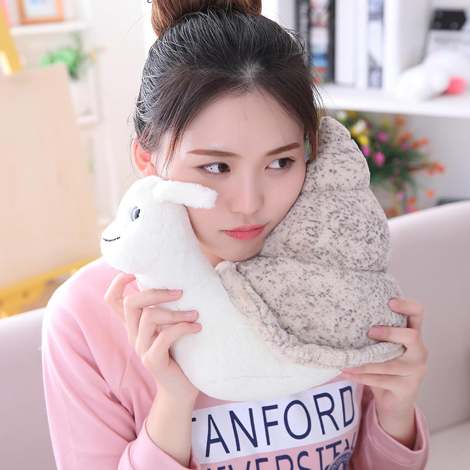 MUPI Almohadas de caracol, caracol, caracol, de animales, de 7.8 pulgadas, regalo de peluche para niños y niños, linda decoración kawaii, regalos