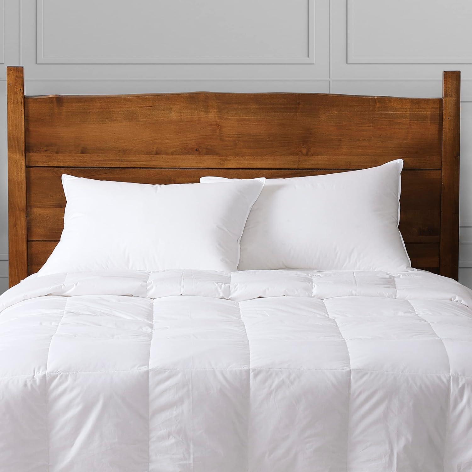 Cuddledown Dreamstead – Edredón para todas las estaciones, plumón de pato, potencia de relleno de 700, 300 hilos, carcasa 100% algodón, percal