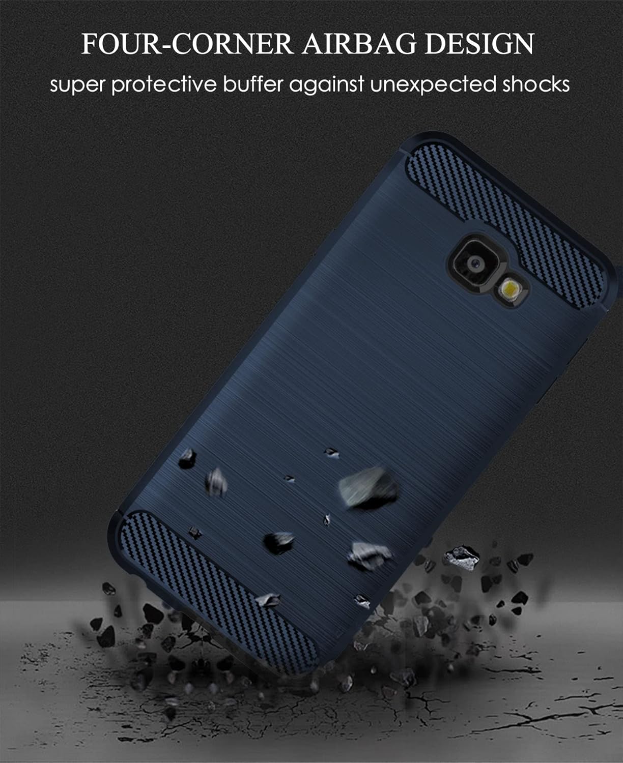 Asuwish Funda compatible con Samsung Galaxy J4 Plus y protector de pantalla de vidrio templado, accesorios de celda, fundas protectoras delgadas de