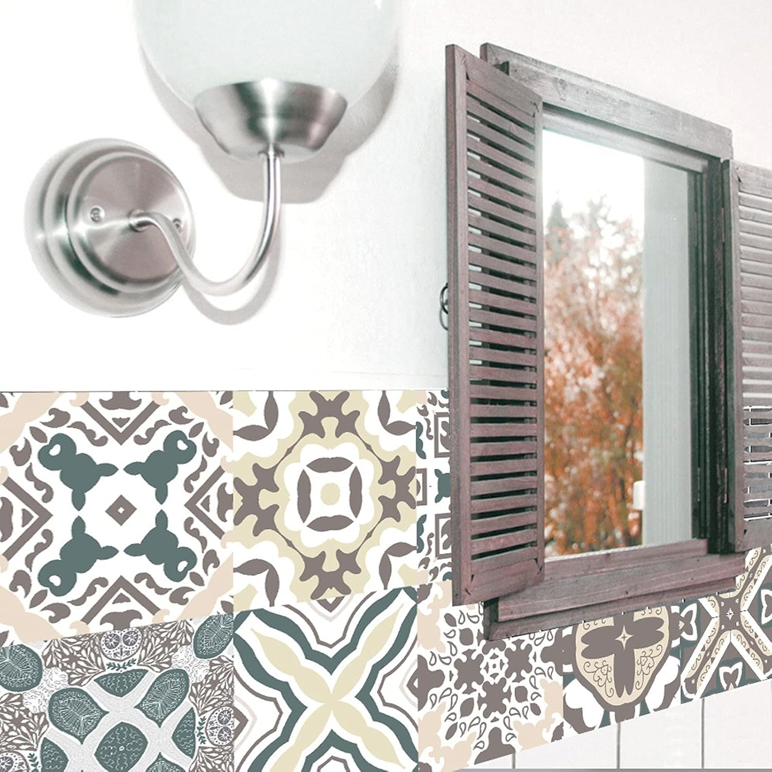 Azulejos autoadhesivos 3D de 10 hojas para salpicaduras de baño, cocina, azulejos autoadhesivos 3D para baño, cocina, pared, azulejos, bordes