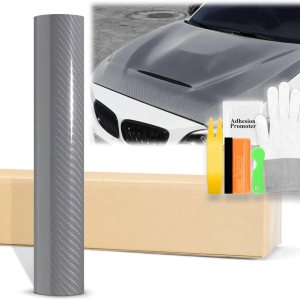 Adhesivo revestidor de vinilo muy brillante de fibra de carbono 7D prémium con juego de herramientas, lámina de calcomanía con tecnología de Adhesivo revestidor de vinilo muy brillante de fibra de carbono 7D prémium con juego de herramientas, lámina de calcomanía con tecnología de