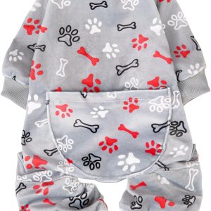 PUPTECK Pijama de forro polar suave para perros pequeños y medianos, adorables suéteres para cachorros, ropa de pijama, abrigo ligero para gatos, PUPTECK Pijama de forro polar suave para perros pequeños y medianos, adorables suéteres para cachorros, ropa de pijama, abrigo ligero para gatos,