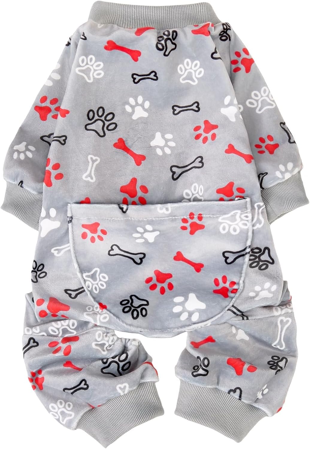 PUPTECK Pijama de forro polar suave para perros pequeños y medianos, adorables suéteres para cachorros, ropa de pijama, abrigo ligero para gatos,
