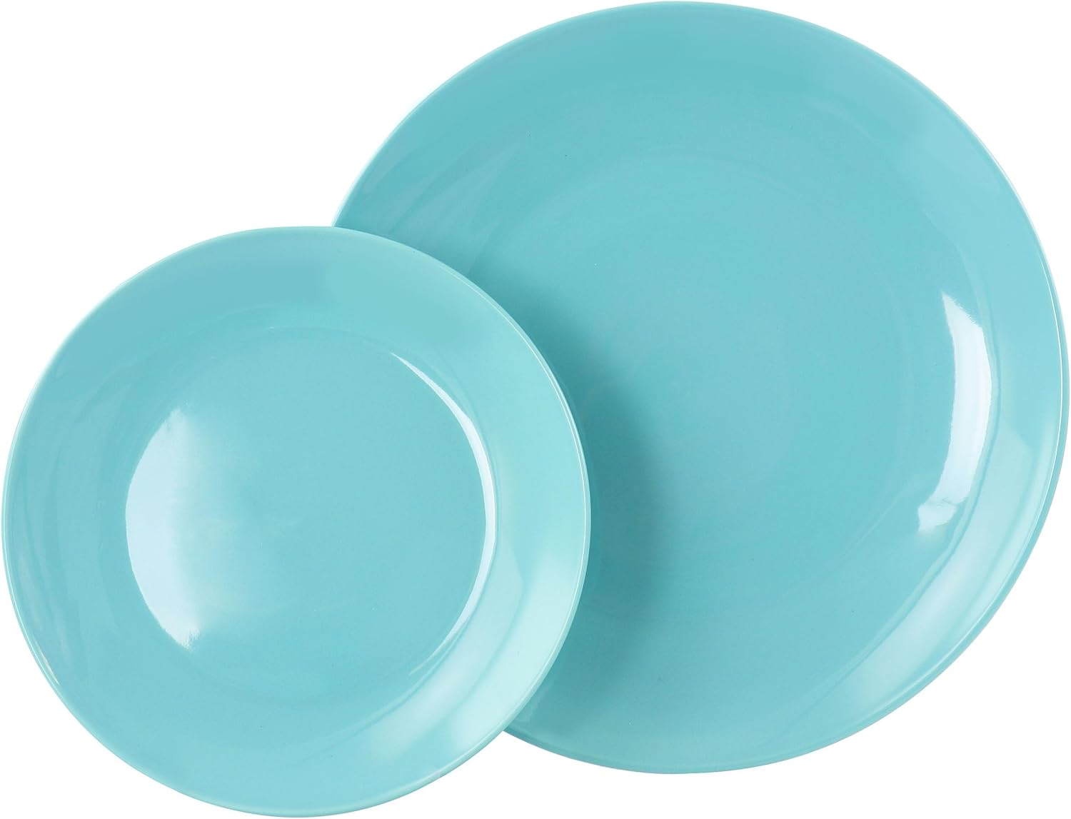 Elama Luna – Juego de vajilla de porcelana (azul), servicio para 6, 18 piezas