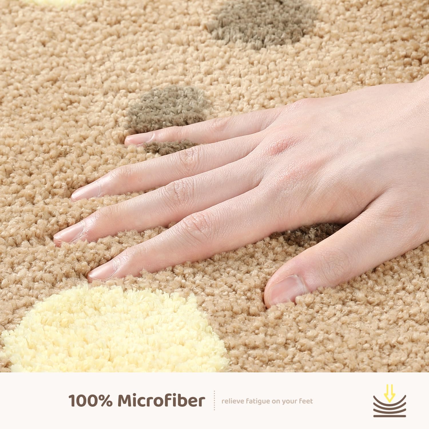 Molesun Lindo tapete de baño de oso, tapete de ducha suave de microfibra de felpa, divertido tapete de baño grueso y esponjoso, absorbente de agua,