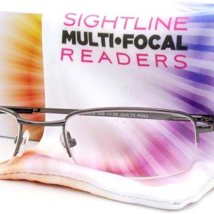 Sightline Multifocus – Gafas de lectura 6000 Gunmetal con aumento de 2.50 Sightline Multifocus – Gafas de lectura 6000 Gunmetal con aumento de 2.50