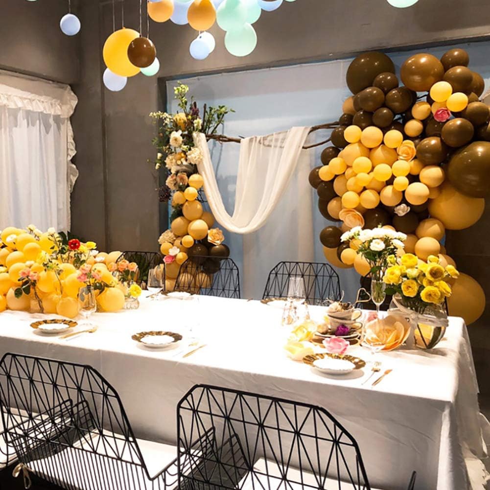 KALOR Globos de látex marrón, paquete de 100 globos de helio de 10 pulgadas a granel para fiestas de cumpleaños, bodas, despedidas de soltera,