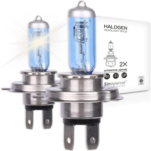 Sinoparcel H7 Faro halógeno de haz alto o bajo, bombilla antiniebla, 150% más brillo de repuesto para bombilla estándar de 55 W, paquete de 2 Sinoparcel H7 Faro halógeno de haz alto o bajo, bombilla antiniebla, 150% más brillo de repuesto para bombilla estándar de 55 W, paquete de 2