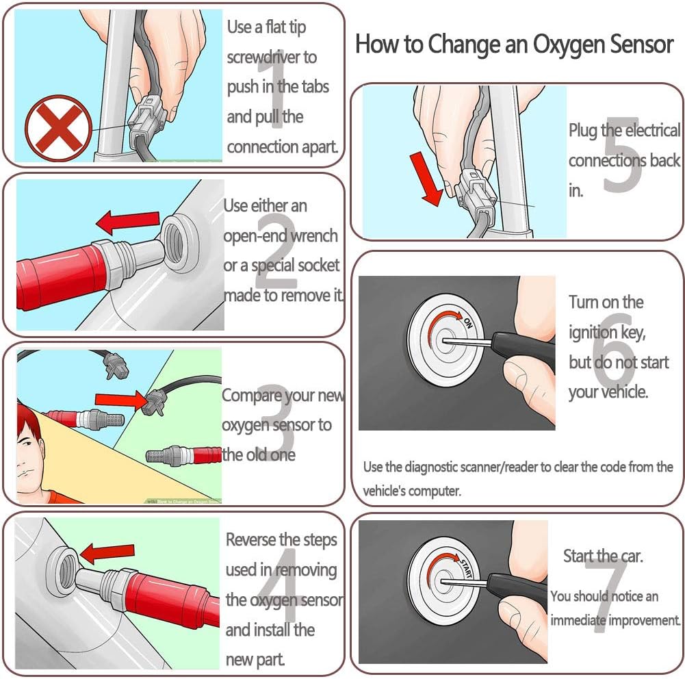 Germban Sensor de oxígeno 234-9088 O2 Sensor de relación de combustible y aire aguas arriba para Mazda MX-5 Miata 2.0L-L4 LFG1-18-8G1A 2006-2008