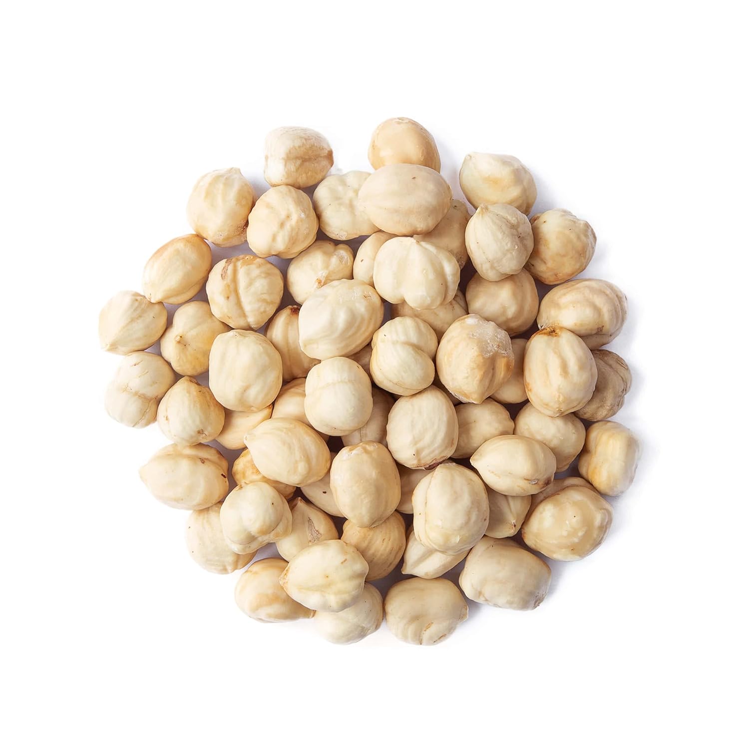 Avellanas blanqueadas, 8 onzas  Filberts enteros crudos, sin piel, sin sal, nueces sin tostar, aperitivo vegano, kosher, a granel. Buena fuente de