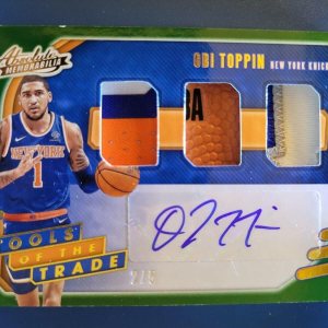 Obi Toppin 2020-21 PANINI ABSOLUTE “TOTT” RC PATCH AUTO #D 25 NEW YORK KNICKS! – Basketball Cards Obi Toppin 2020-21 PANINI ABSOLUTE “TOTT” RC PATCH AUTO #D 25 NEW YORK KNICKS! – Basketball Cards