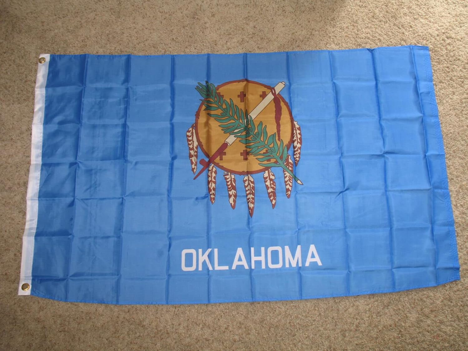 Premium Lot 20 3×5 State of Oklahoma Polyester Flag 3’x5′