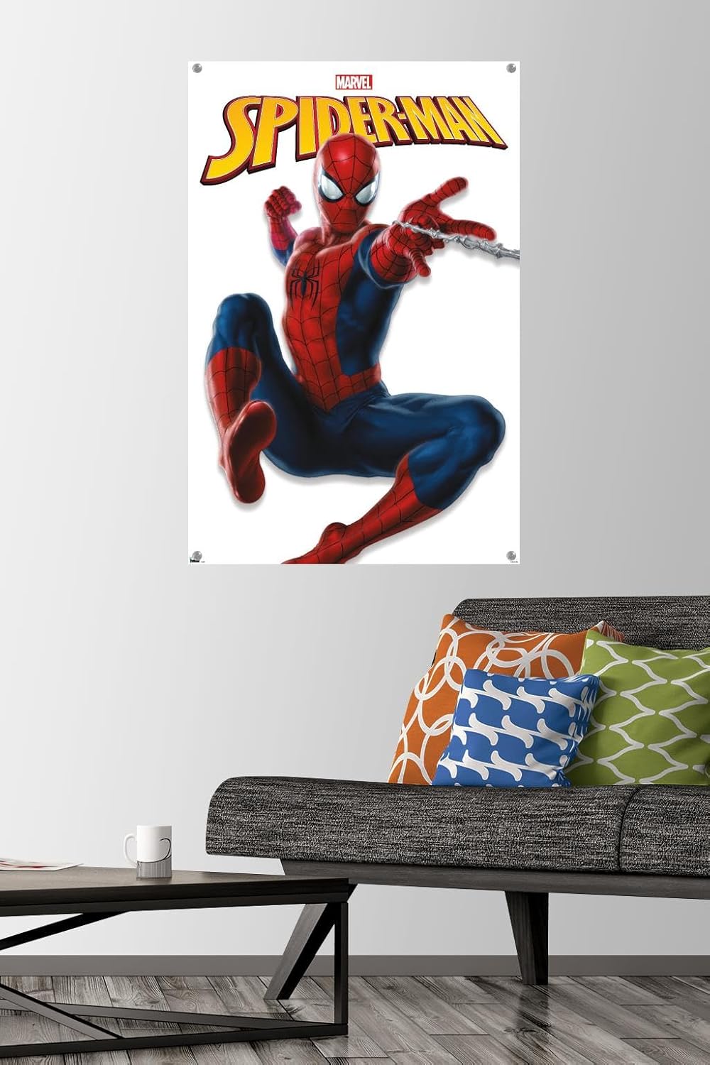 Trends International Marvel Comics – Póster de pared de la serie Spider-Man, 22.37 x 34.00 pulgadas, paquete de póster premium y alfiler