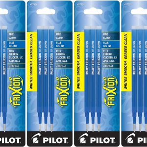 PILOT FriXion – Recambios de tinta de gel para bolígrafos borrables, punta fina, tinta azul (77331) (4) PILOT FriXion – Recambios de tinta de gel para bolígrafos borrables, punta fina, tinta azul (77331) (4)