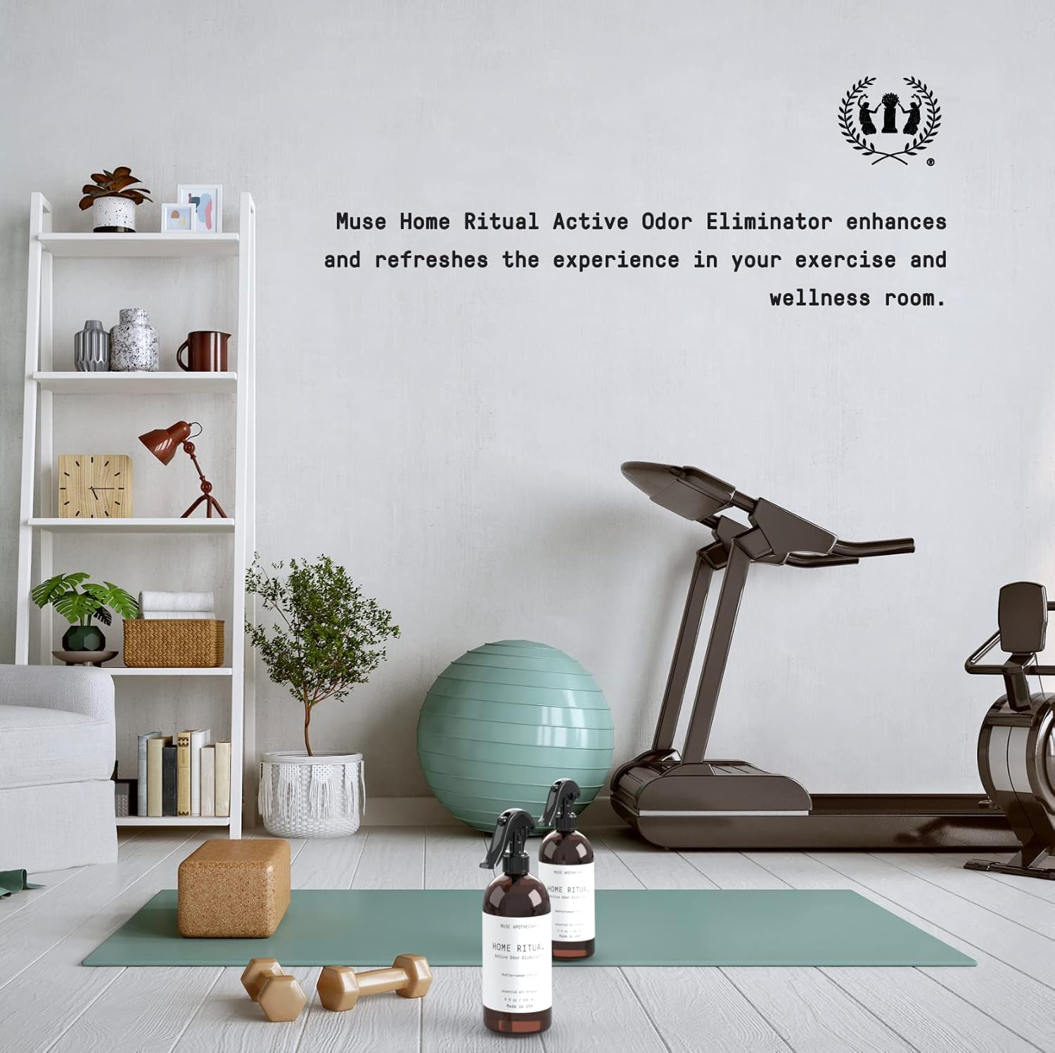 Muse Apothecary Home Ritual – Spray eliminador de olores activo  Eliminador de olores para el hogar  Desodorizador de muebles en aerosol y