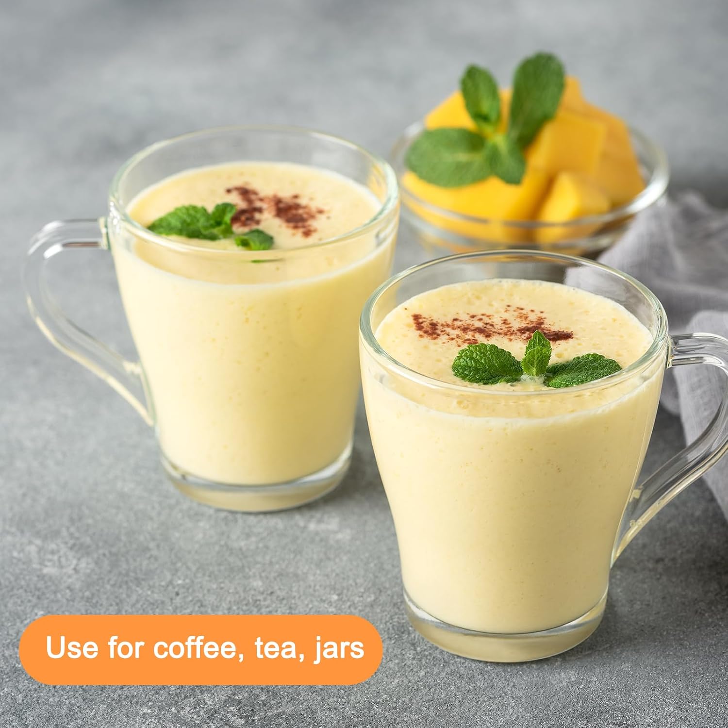 uxcell Juego de 2 cucharas de mango largo, cuchara de helado de acero inoxidable de 10 pulgadas, cucharas de café para mezclar, bebidas, café (azul