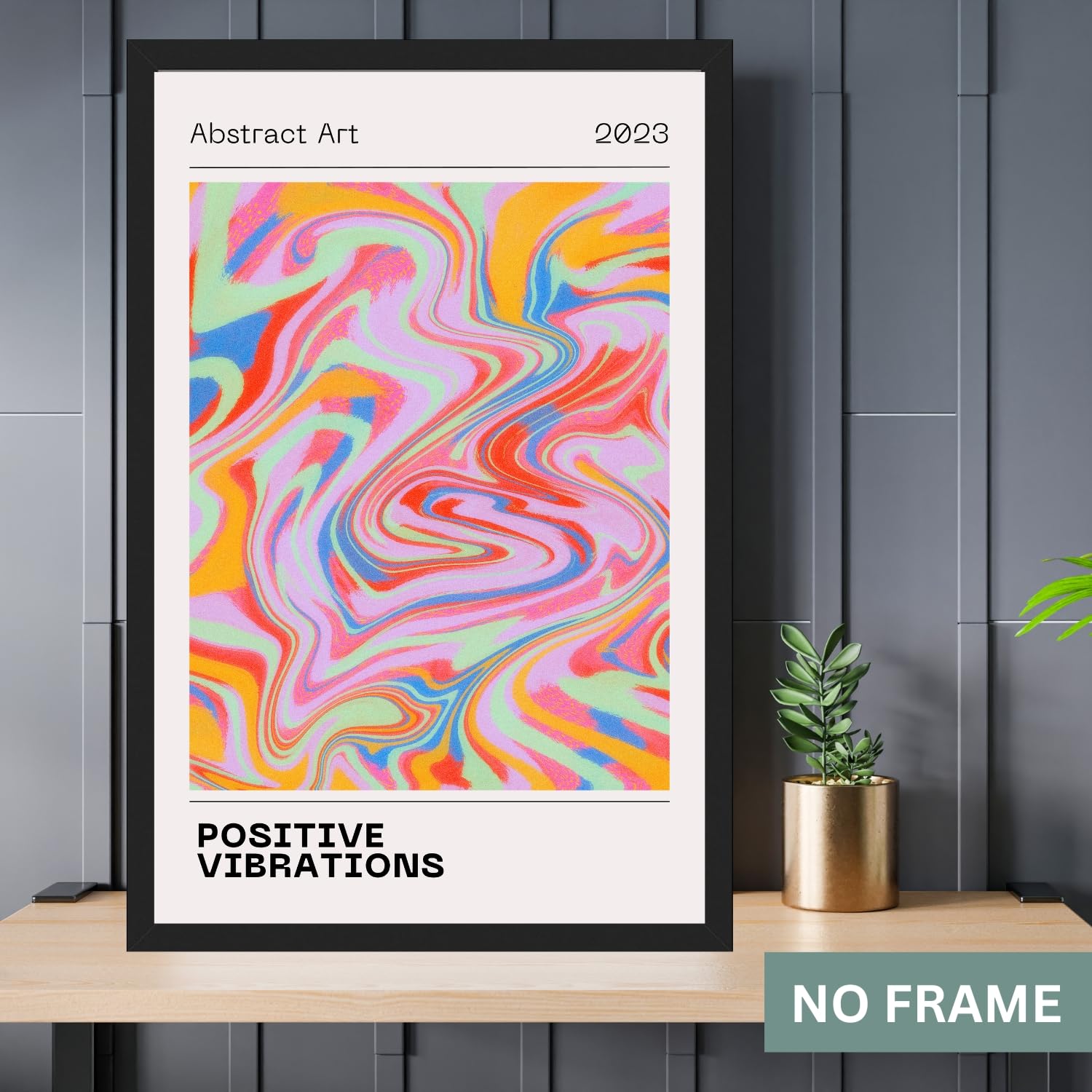 Positive Energy Poster, Colorful Aura Poster, Positive Aura Gradient Wall Art, Positive Energy Art, Retro Gradient Print, Aesthetic Wall Decor,