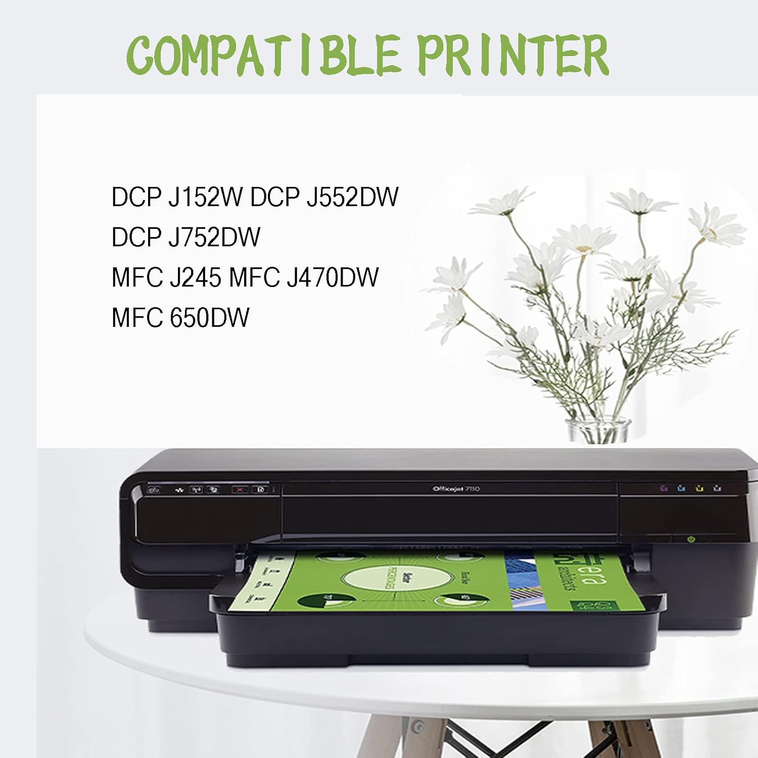 LC163 – Cartuchos de tinta de repuesto para Brother compatibles con impresoras DCP J152W DCP J552DW DCP J752DW MFC J245 MFC J470DW MFC 650DW 4 juegos