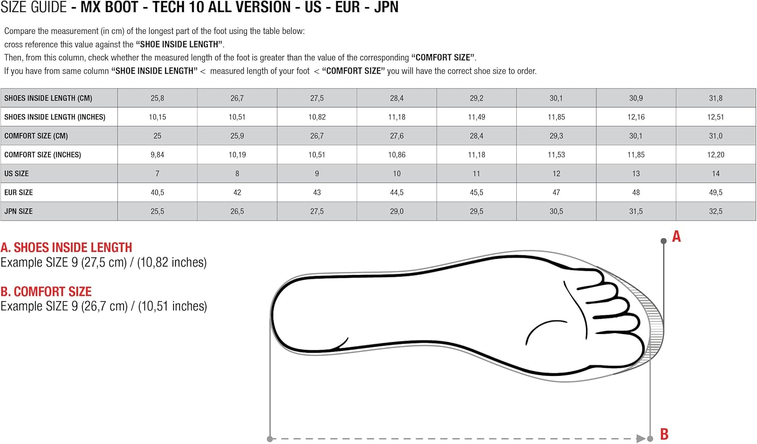 Alpinestars – Botas Tech 3 de color negro, talla 9, 2013018-10-9