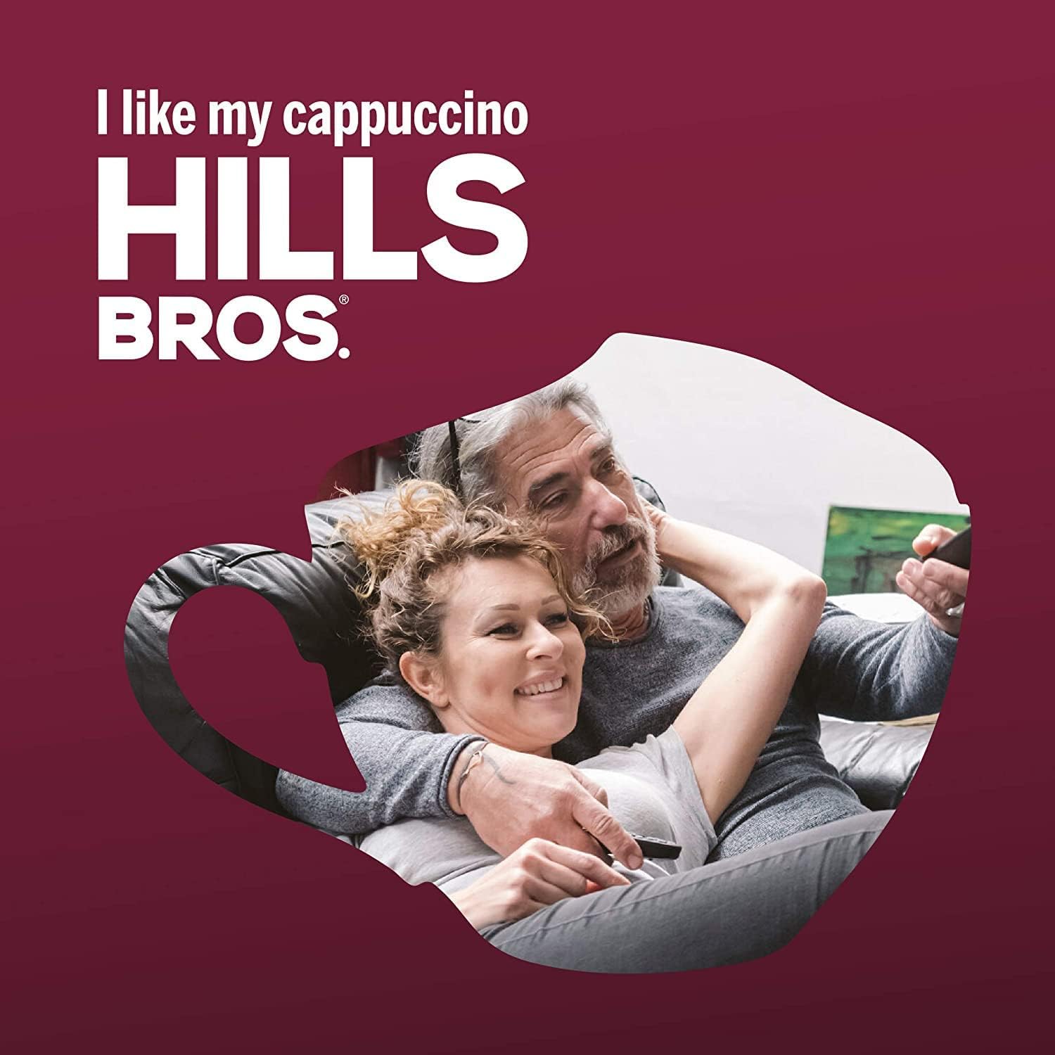 Hills Bros Vainilla francesa sin azúcar, (paquete de 6)
