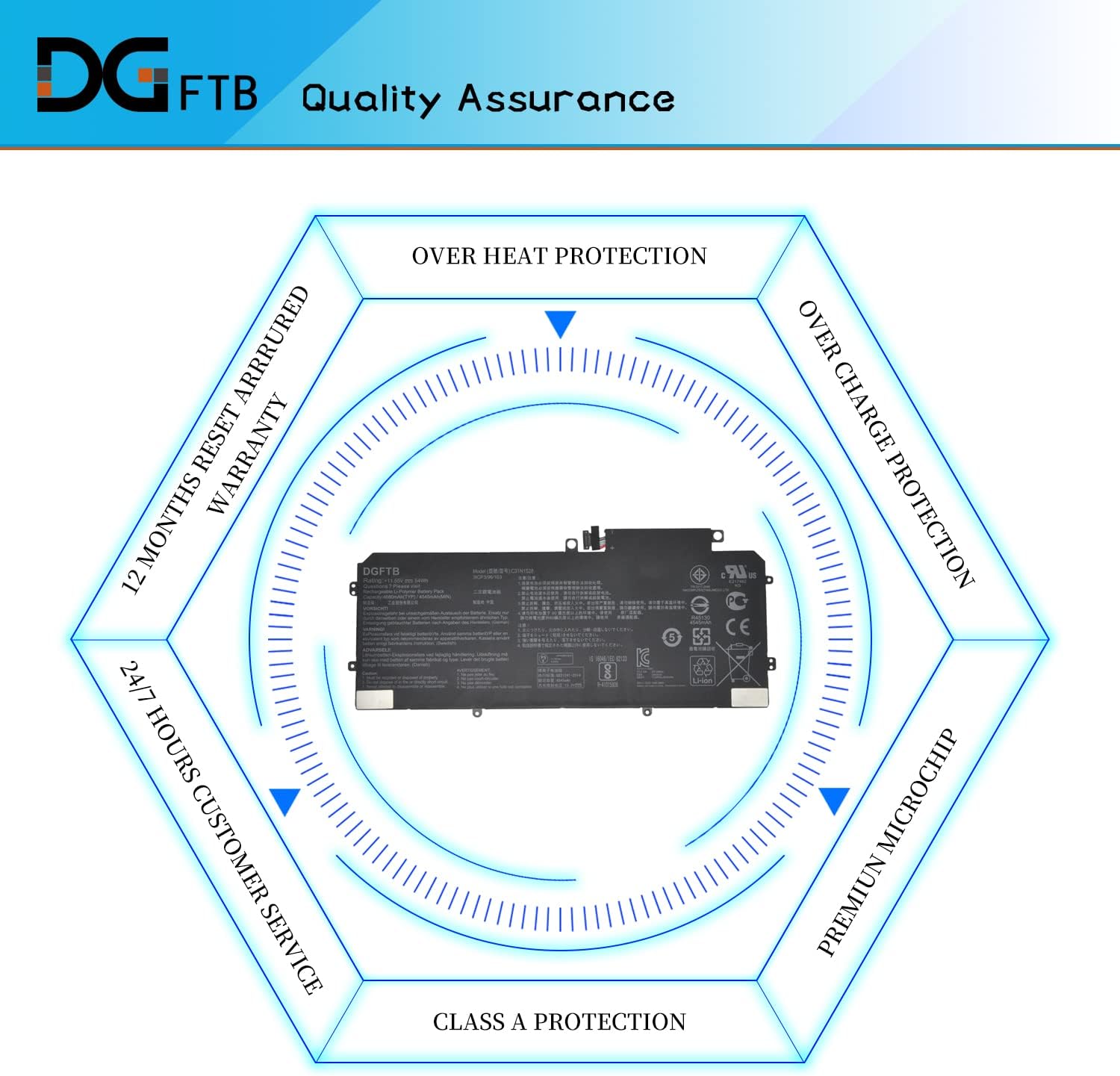 C31N1528 – Batería de repuesto para portátil Asus ZenBook Flip UX360 UX360CA UX360CA-C4008T C4028T C4041T FC060T UBM1T Series 0B200-00730200 (11.55V