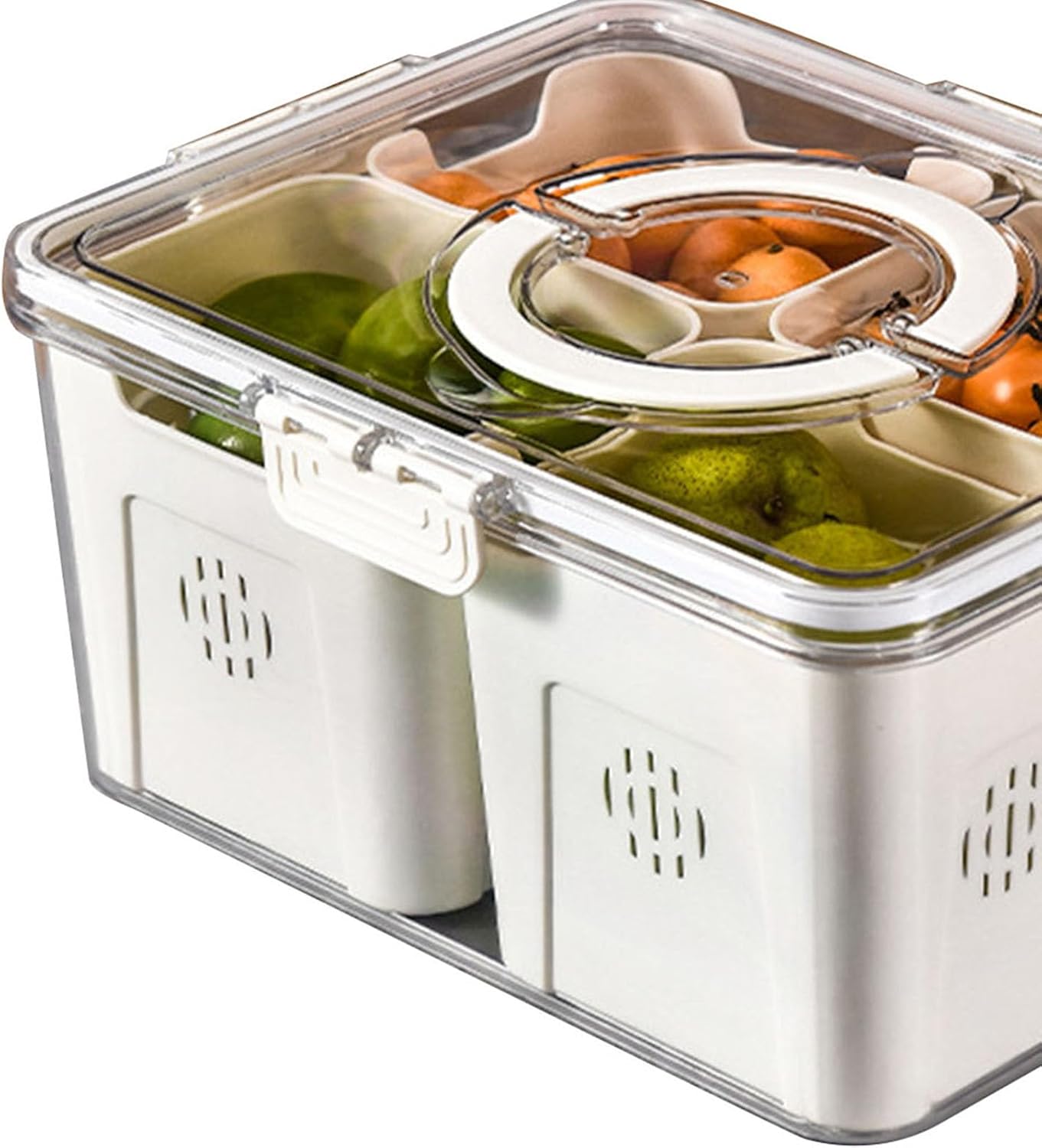 Contenedores de almacenamiento de frutas para refrigerador, organizadores de cocina, contenedor de almacenamiento de verduras de grado alimenticio,