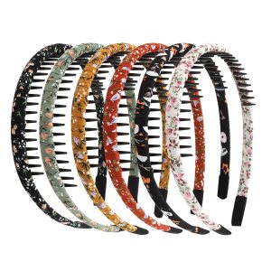 6 diademas de peine para mujer, diademas para cabello rizado, diademas antideslizantes para mujeres, peine de dientes de resina, diadema de aro para 6 diademas de peine para mujer, diademas para cabello rizado, diademas antideslizantes para mujeres, peine de dientes de resina, diadema de aro para