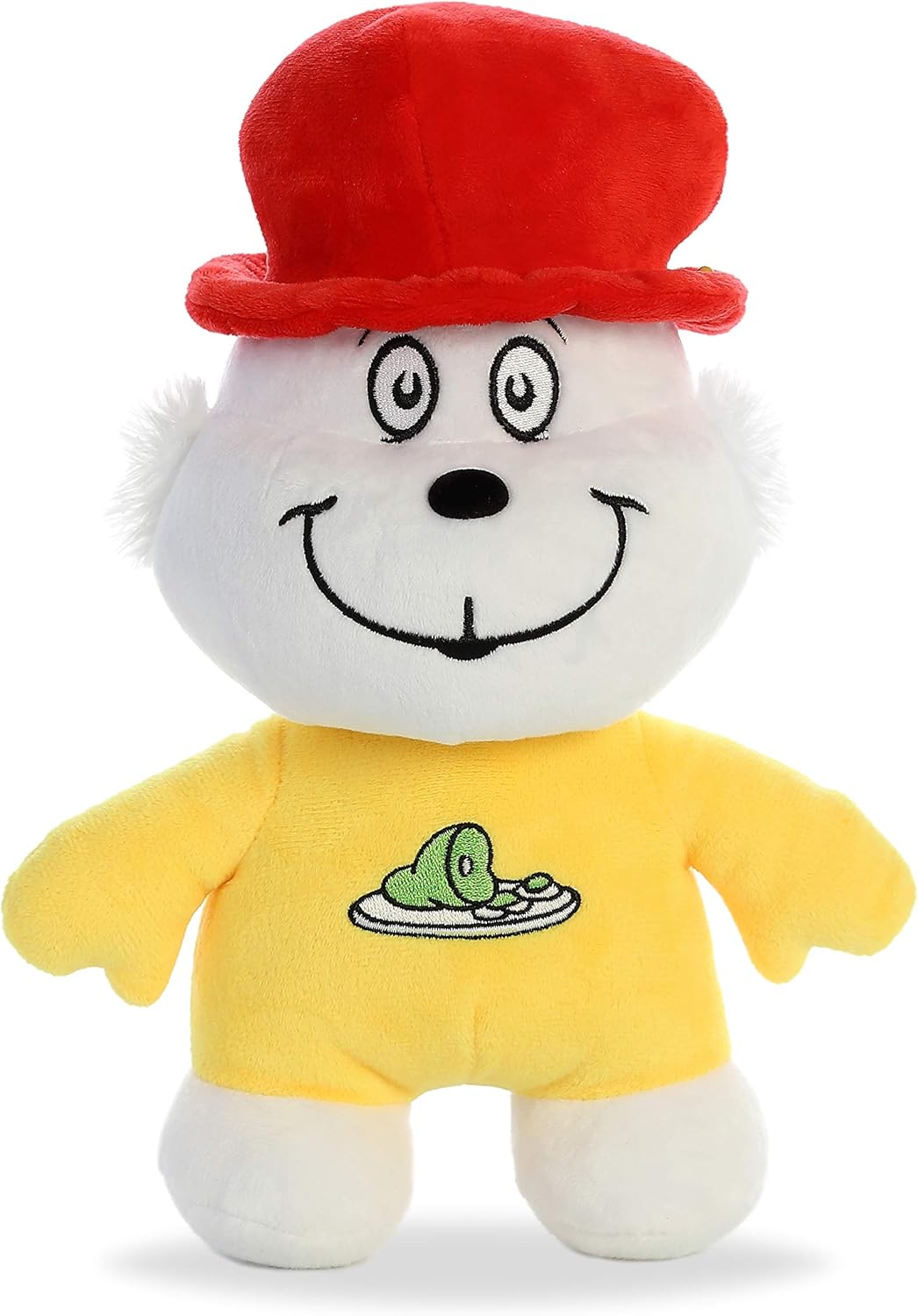 Aurora Whimsical Dr. Seuss Dood Plushie Sam I Am – Narración mágica – Inspiración literaria – Amarillo 10 pulgadas