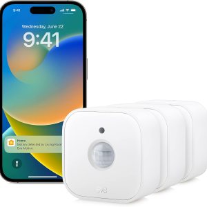 Eve Paquete de 3 unidades de movimiento y sensor de luz inteligente, IPX3, activación automática de dispositivos, a prueba de futuro con materia y Eve Paquete de 3 unidades de movimiento y sensor de luz inteligente, IPX3, activación automática de dispositivos, a prueba de futuro con materia y