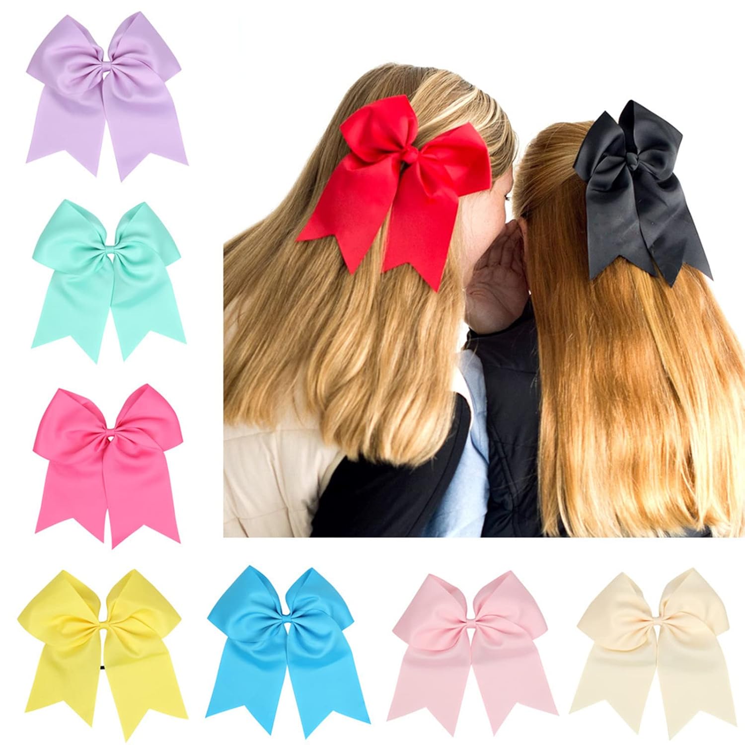 Clip de lazo grande para el cabello para mujeres, adolescentes y niñas, accesorios para el cabello con lazo grande, horquilla para la cabeza (morado