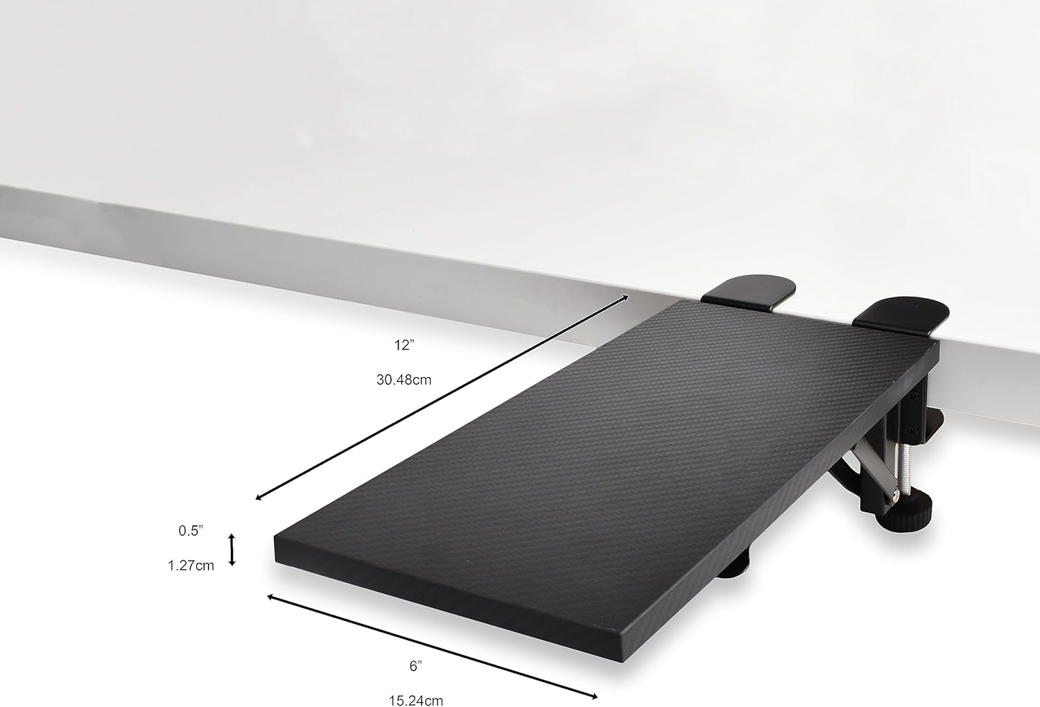 ZANCLUX Bandeja extensora ergonómica de escritorio, reposabrazos de computadora para escritorio, soporte para reposabrazos, abrazadera resistente
