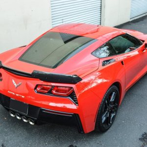 Extreme Online Store Repuesto para todos los modelos Chevrolet Corvette C7 2014-2019  Z06 Z07 Stage 2 Style Rear Trunk Lid Wing Spoiler (fibra de Extreme Online Store Repuesto para todos los modelos Chevrolet Corvette C7 2014-2019  Z06 Z07 Stage 2 Style Rear Trunk Lid Wing Spoiler (fibra de
