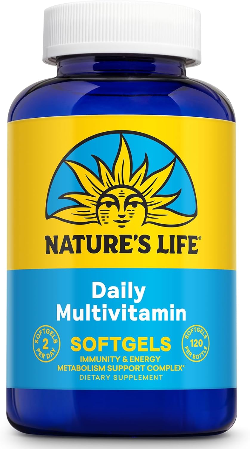 Nature’s Life Multivitamínico diario para hombres y mujeres, multivitamínico completo con hierro, valor diario de la mayoría de las vitaminas y