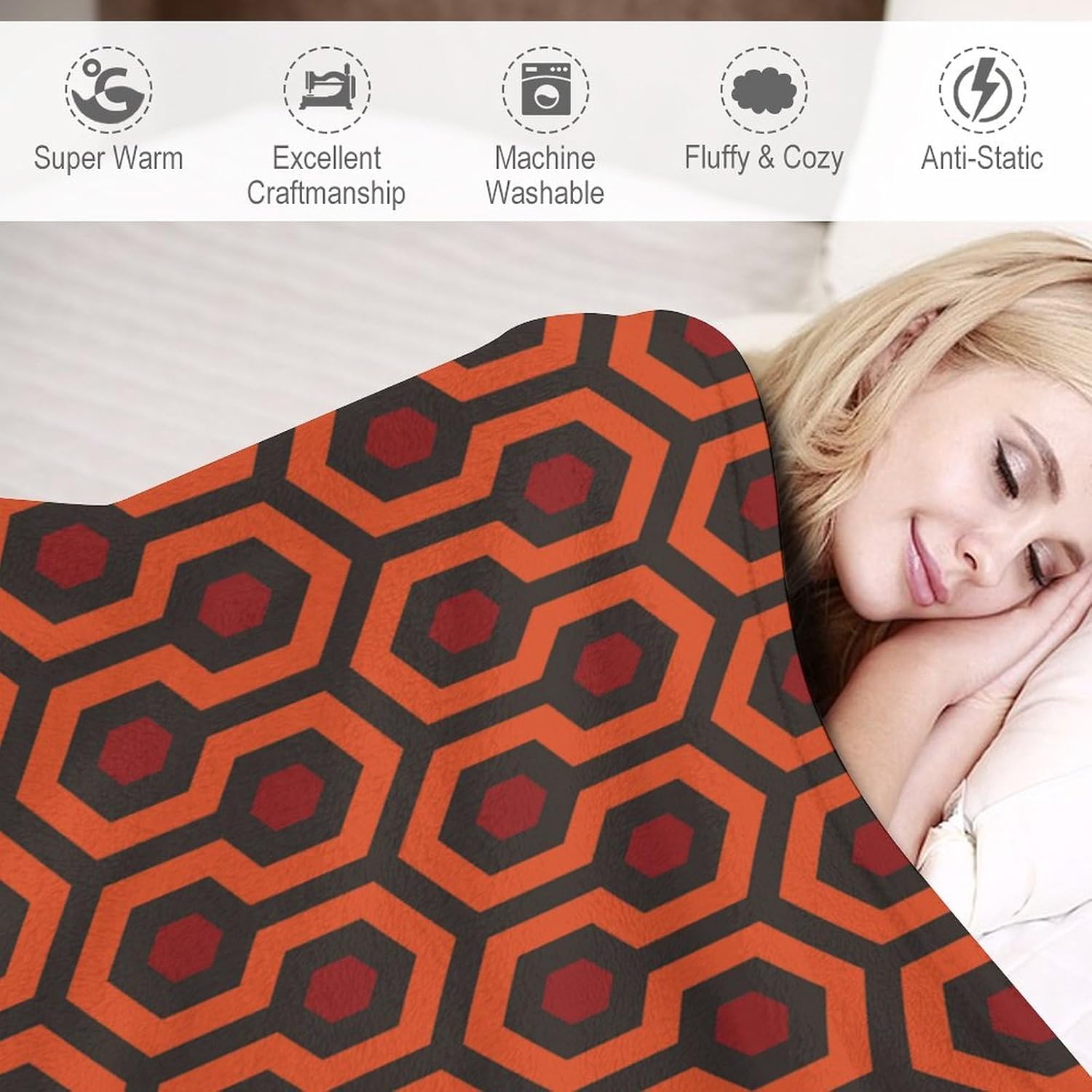Manta  The Shining Overlook – Manta de franela suave para cama y sofá (70 x 80 pulgadas)